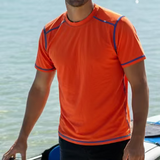 Orange Short Sleeve top | Sample | Large