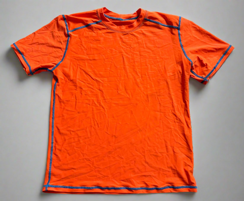 Orange Short Sleeve top | Sample | Large