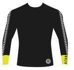 Dawn Thermal Paddling Top - Black & Yellow