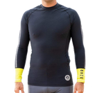 Dawn Thermal Paddling Top - Black & Yellow