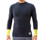 Dawn Thermal Paddling Top - Black & Yellow